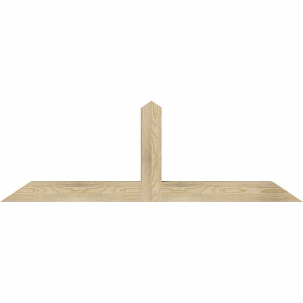 Ekena Millwork Portland Rough Sawn Timber Gable Bracket, Douglas Fir, 60"W x 20"H x 4"D x 4"F, 8/12 Pitch GBW060X20X0404POR00RDF - main